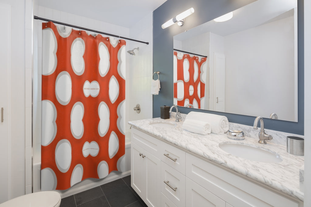 West Coast Orange Shower Curtains