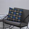 Abstract Blue Premium Pillow