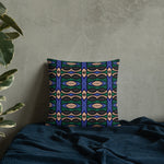 Abstract Blue Premium Pillow