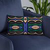 Abstract Blue Premium Pillow