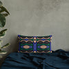 Abstract Blue Premium Pillow