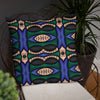 Abstract Blue Premium Pillow