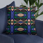 Abstract Blue Premium Pillow