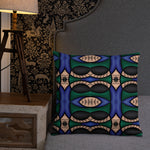 Abstract Blue Premium Pillow