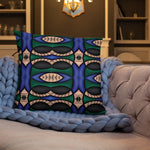 Abstract Blue Premium Pillow