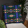 Abstract Blue Premium Pillow