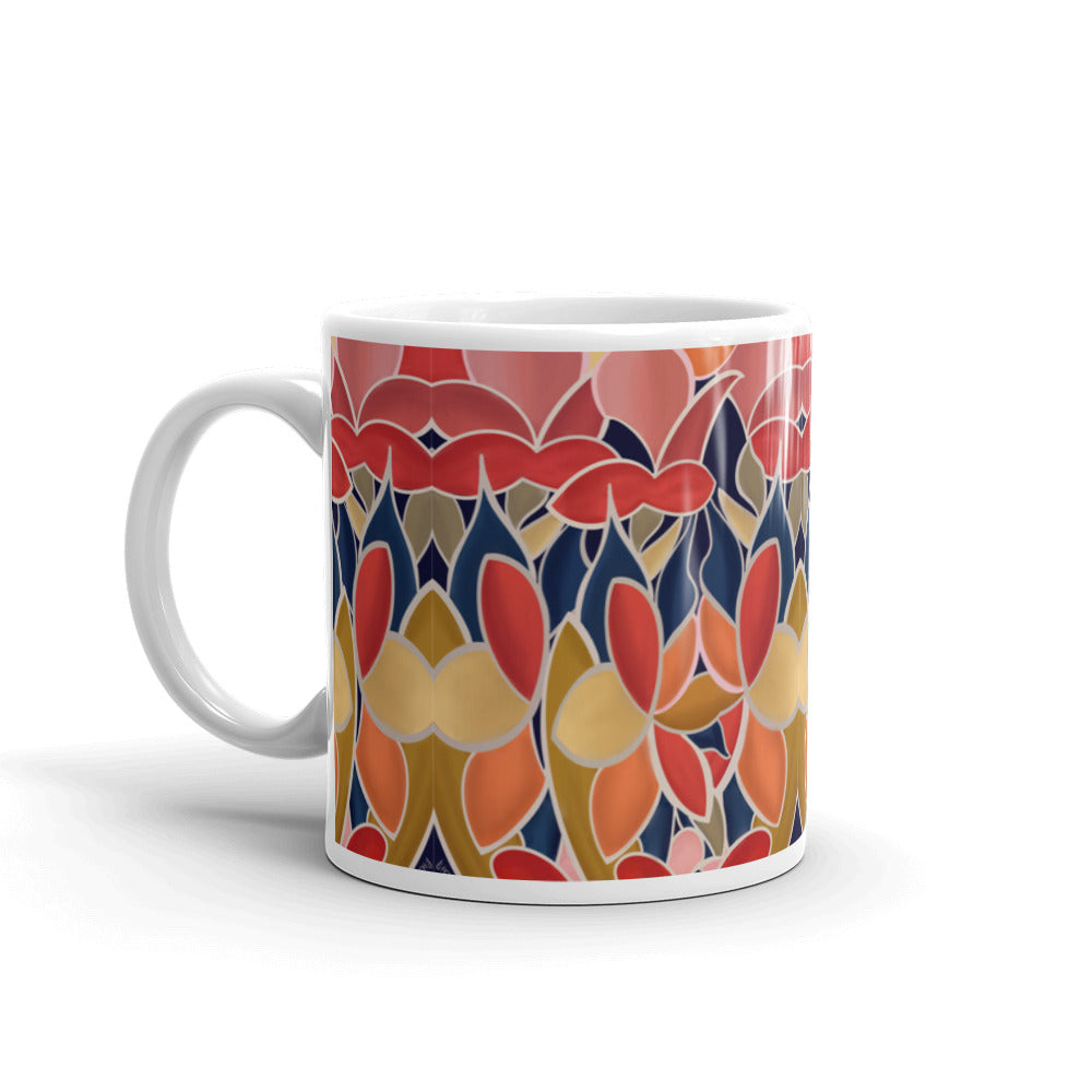 Kai Floral glossy mug